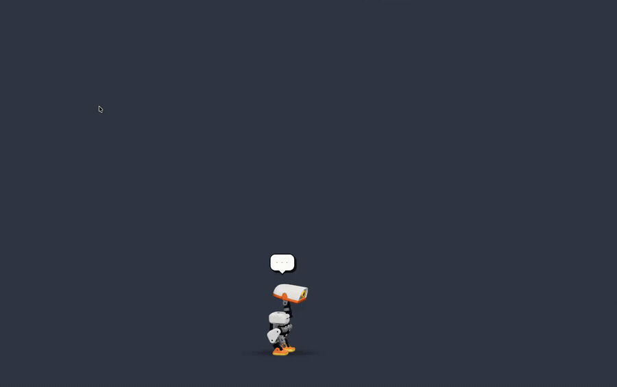 Digital Duck talking, falling and getting up, roller skating, changing colours, then opening Calculator on a Mac desktop